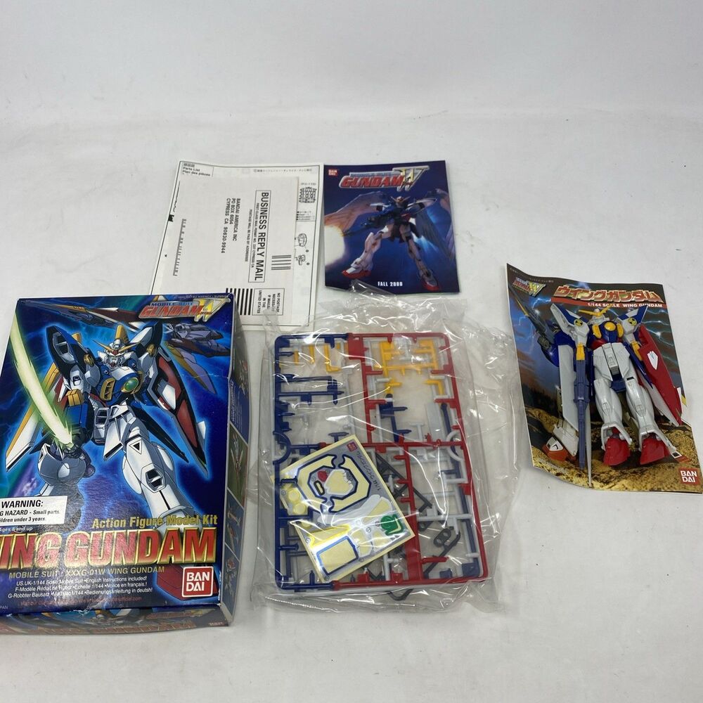 BANDAI Gundam Wing W Series XXXG-01W 1/144 Model Kit Heero Yuy WF-01 Unassembled